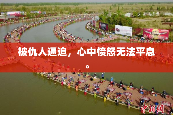 被仇人逼迫，心中愤怒无法平息。