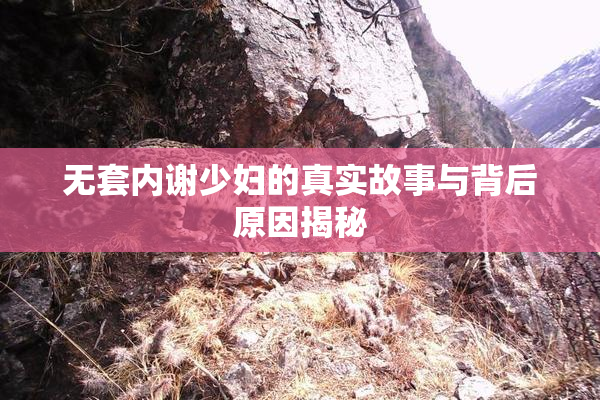 无套内谢少妇的真实故事与背后原因揭秘