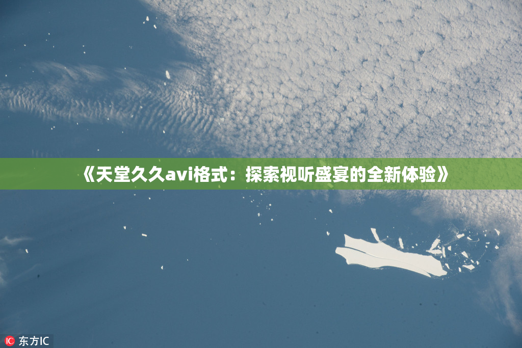 《天堂久久avi格式：探索视听盛宴的全新体验》