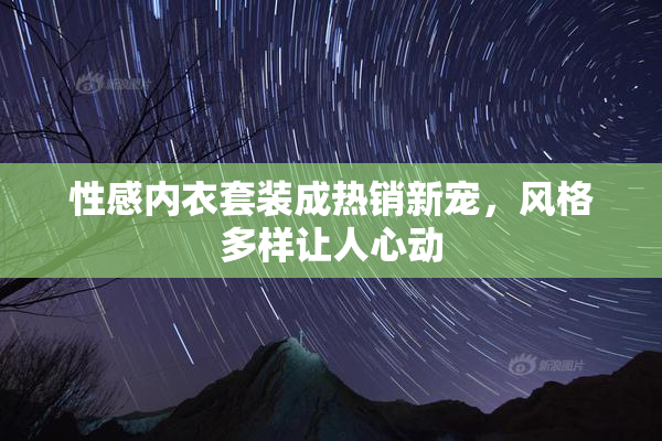 性感内衣套装成热销新宠，风格多样让人心动