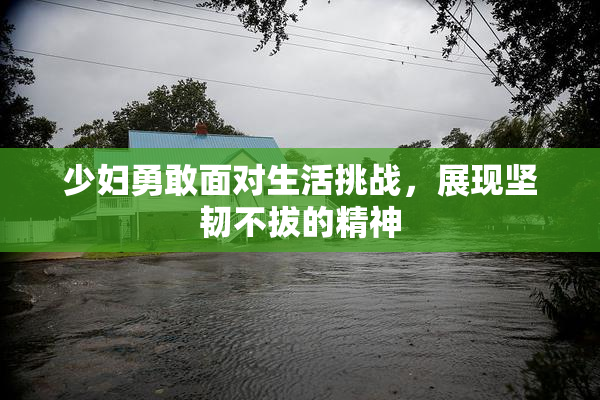 少妇勇敢面对生活挑战，展现坚韧不拔的精神