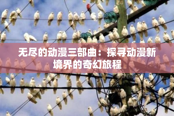无尽的动漫三部曲：探寻动漫新境界的奇幻旅程