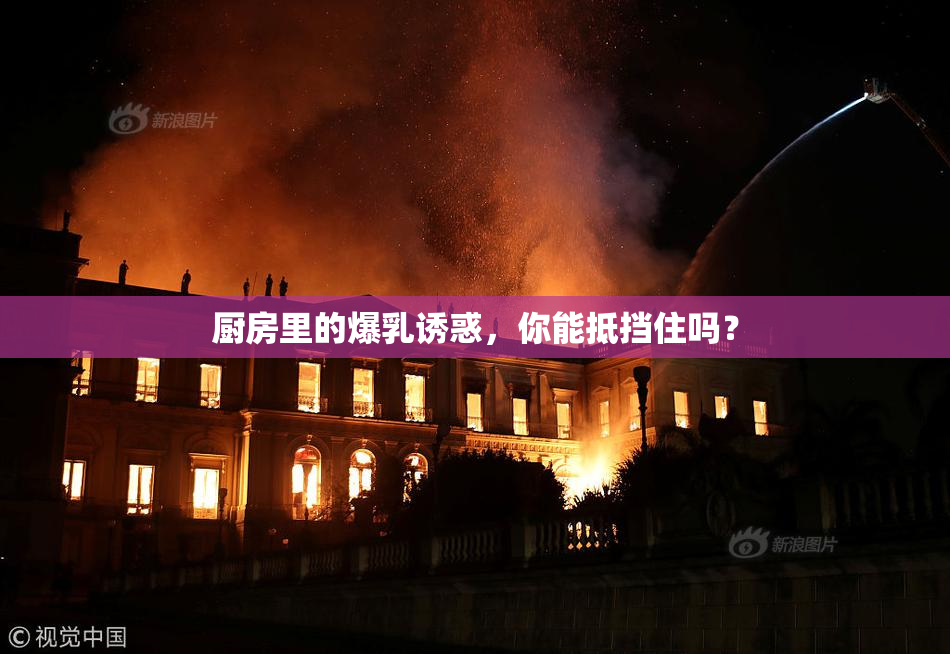 厨房里的爆乳诱惑，你能抵挡住吗？