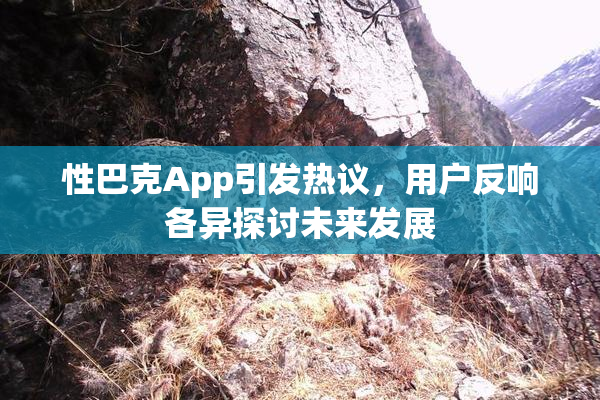 性巴克App引发热议，用户反响各异探讨未来发展