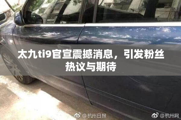 太九ti9官宣震撼消息，引发粉丝热议与期待