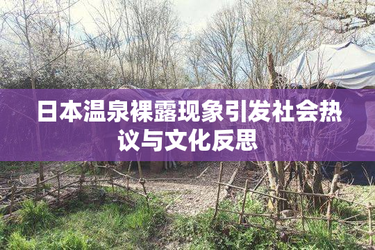 日本温泉裸露现象引发社会热议与文化反思