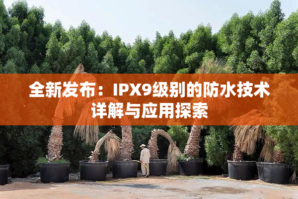 全新发布：IPX9级别的防水技术详解与应用探索