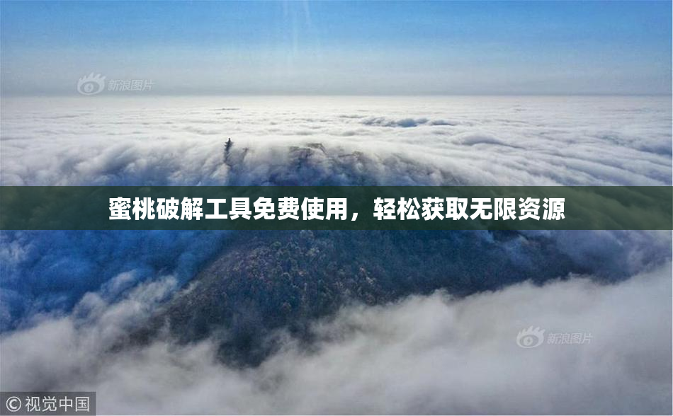 蜜桃破解工具免费使用，轻松获取无限资源