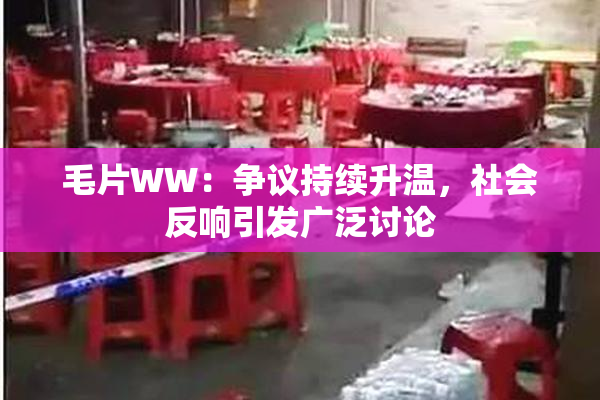 毛片WW：争议持续升温，社会反响引发广泛讨论