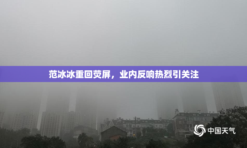 范冰冰重回荧屏，业内反响热烈引关注