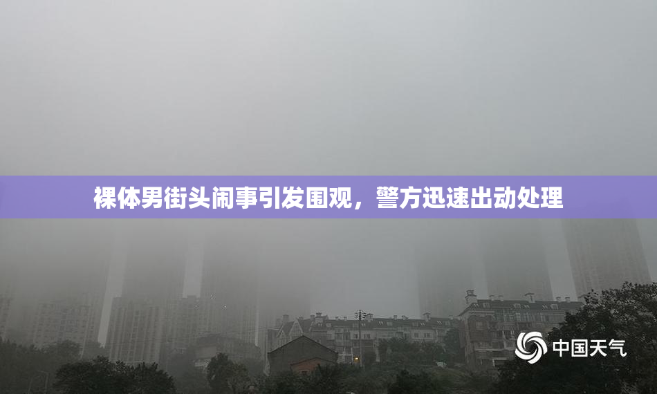裸体男街头闹事引发围观，警方迅速出动处理