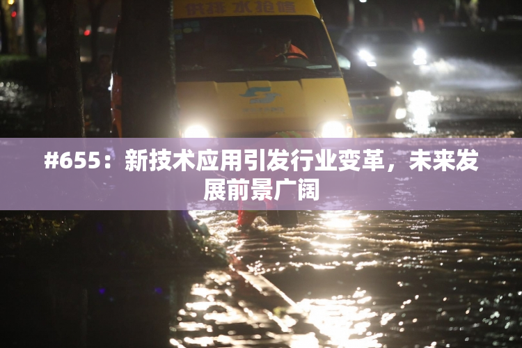 #655：新技术应用引发行业变革，未来发展前景广阔