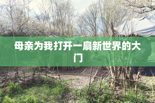 母亲为我打开一扇新世界的大门