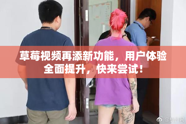 草莓视频再添新功能，用户体验全面提升，快来尝试！