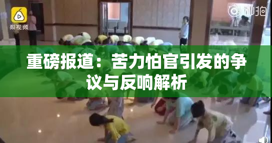 重磅报道：苦力怕官引发的争议与反响解析