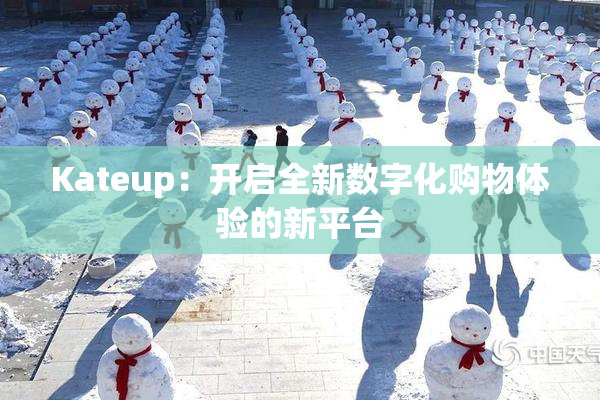 Kateup：开启全新数字化购物体验的新平台