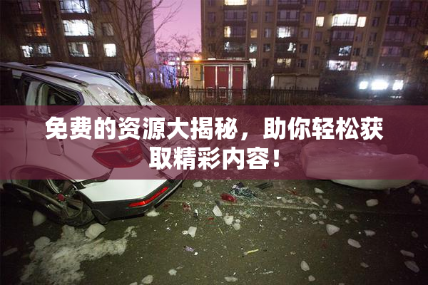 免费的资源大揭秘，助你轻松获取精彩内容！