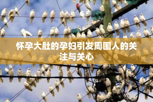 怀孕大肚的孕妇引发周围人的关注与关心