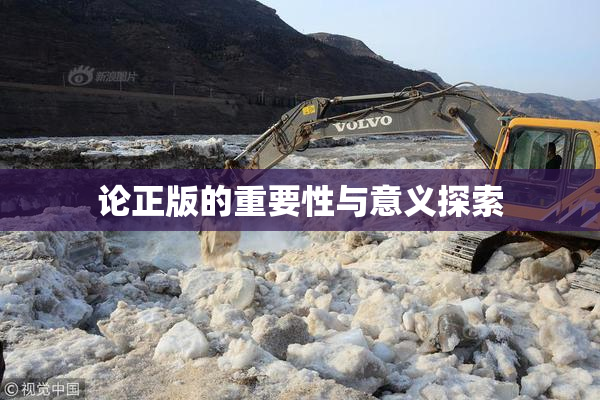 论正版的重要性与意义探索