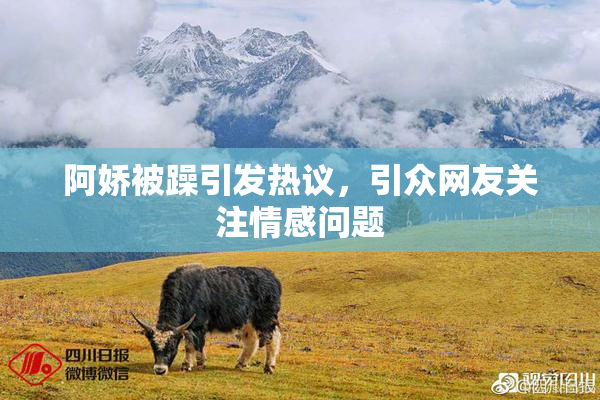阿娇被躁引发热议，引众网友关注情感问题