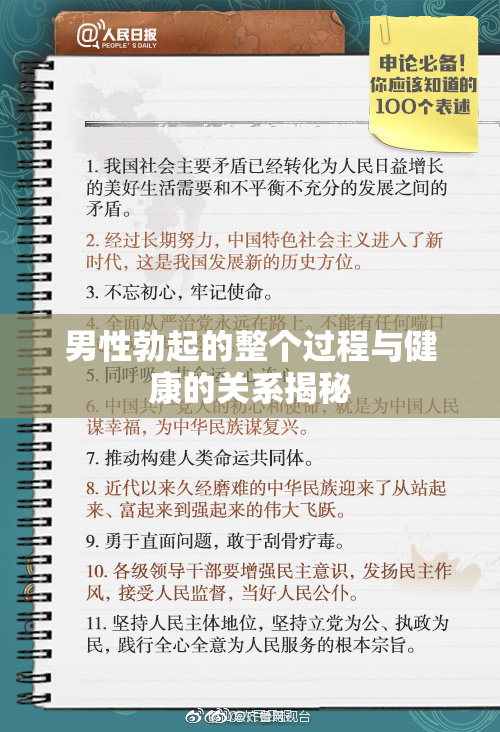 男性勃起的整个过程与健康的关系揭秘