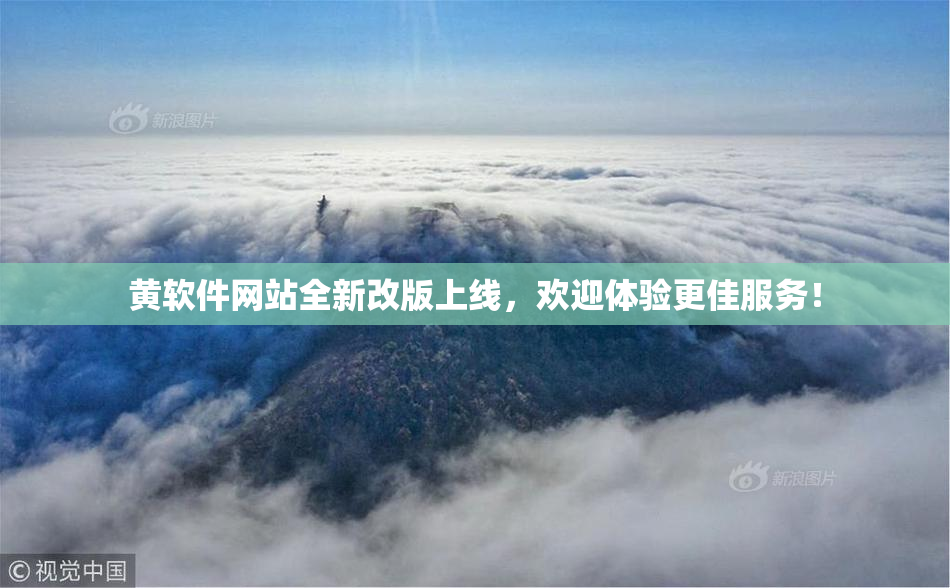 黄软件网站全新改版上线，欢迎体验更佳服务！