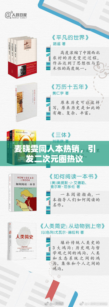 麦晓雯同人本热销，引发二次元圈热议