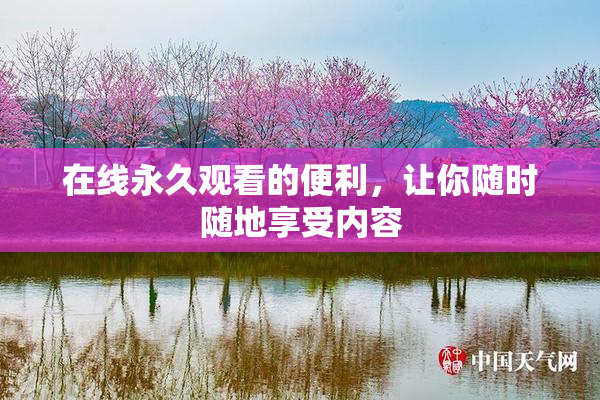 在线永久观看的便利，让你随时随地享受内容
