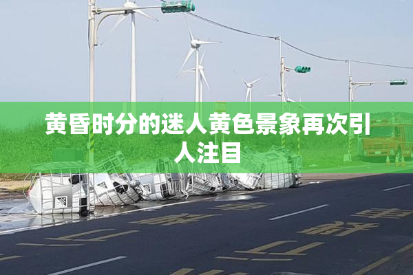 黄昏时分的迷人黄色景象再次引人注目
