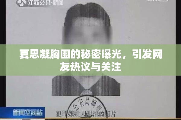 夏思凝胸围的秘密曝光，引发网友热议与关注