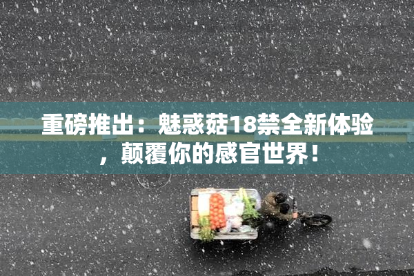 重磅推出：魅惑菇18禁全新体验，颠覆你的感官世界！