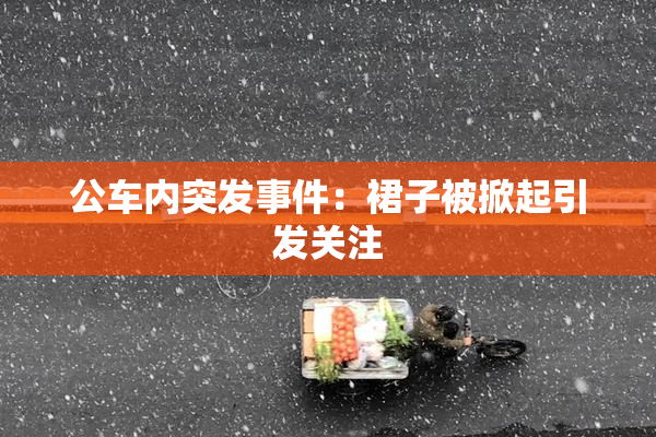 公车内突发事件：裙子被掀起引发关注