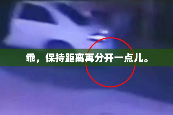 乖，保持距离再分开一点儿。