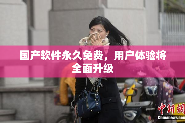 国产软件永久免费，用户体验将全面升级