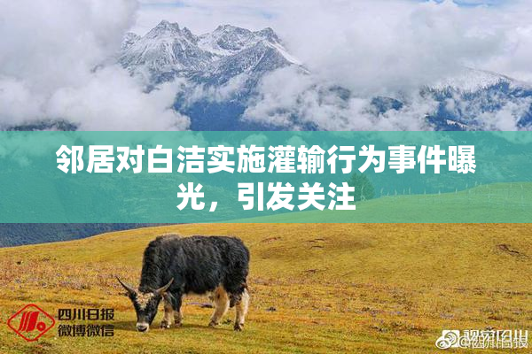 邻居对白洁实施灌输行为事件曝光，引发关注