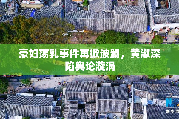 豪妇荡乳事件再掀波澜，黄淑深陷舆论漩涡