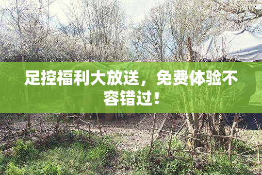 足控福利大放送，免费体验不容错过！