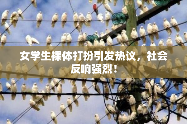 女学生裸体打扮引发热议，社会反响强烈！
