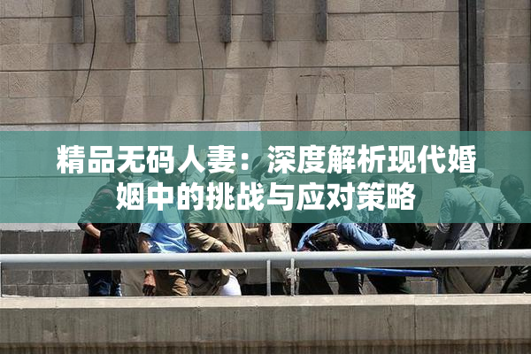 精品无码人妻：深度解析现代婚姻中的挑战与应对策略