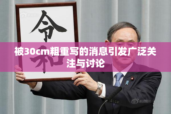 被30cm粗重写的消息引发广泛关注与讨论