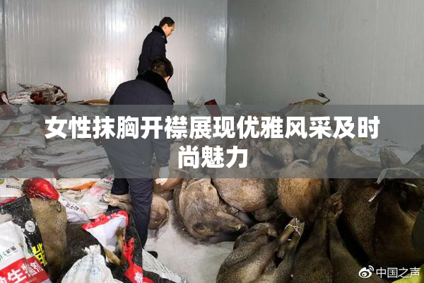 女性抹胸开襟展现优雅风采及时尚魅力