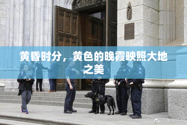 黄昏时分，黄色的晚霞映照大地之美