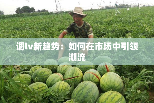 调lv新趋势：如何在市场中引领潮流