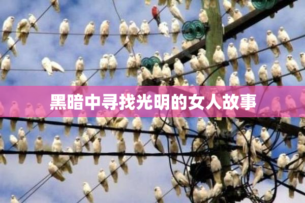 黑暗中寻找光明的女人故事
