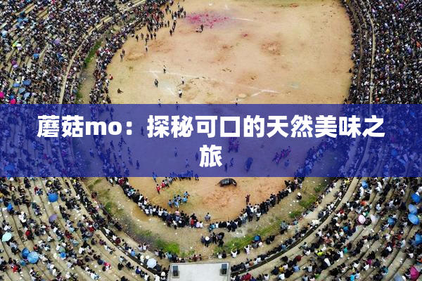 蘑菇mo：探秘可口的天然美味之旅