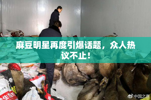 麻豆明星再度引爆话题，众人热议不止！