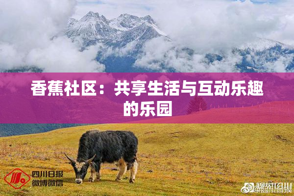 香蕉社区：共享生活与互动乐趣的乐园