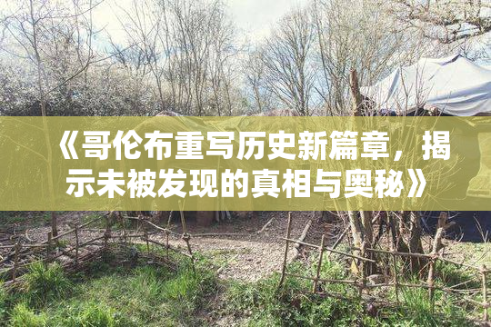 《哥伦布重写历史新篇章，揭示未被发现的真相与奥秘》