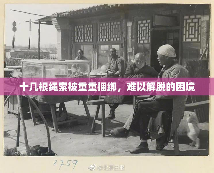 十几根绳索被重重捆绑，难以解脱的困境