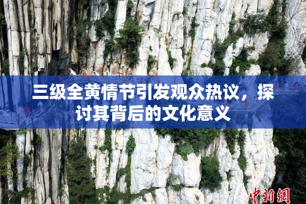 三级全黄情节引发观众热议，探讨其背后的文化意义